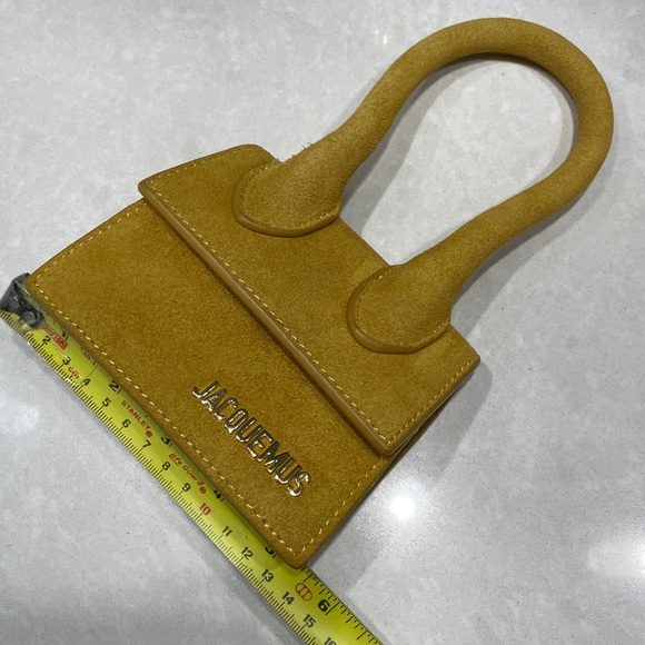 Fashion Jacquemus Yellow Suede Mini Bag ⭐️⭐️⭐️⭐️ - Picture 11 of 12